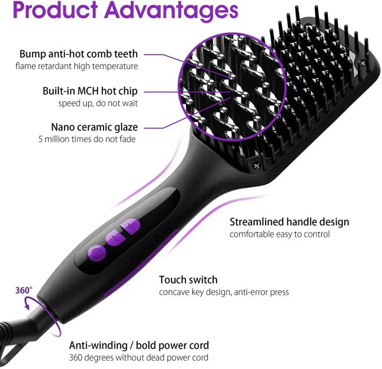 10 Best Electric Hair Straightening Brushes [ 2021 ] - Live Beauty Health